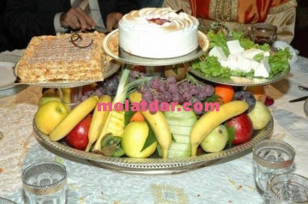 طرق تقديم الفواكه فالأعراس المغربية 7