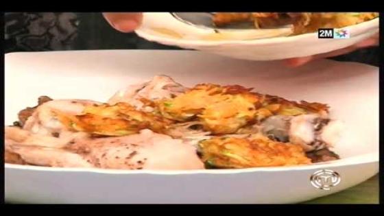 الدجاج مبخر مع الكبدة