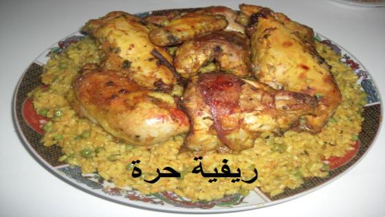 الروز مفور بالدجاج كيجي هائل