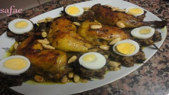 فخيدات الدجاج مخضرين بالدنجال معسل fkhidat djaj