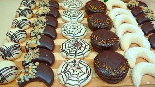 حلوة البيضة السائلة بالشكلاط الابيض والاسود