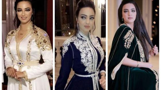 أروع القفاطين التي تالقت بها الفنانة المغربية رقية ماغى
