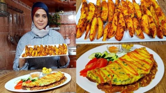 أكلات خفيفة سريعة على قد الجيب مثل المطاعم بطاطس مشوية في الفرن