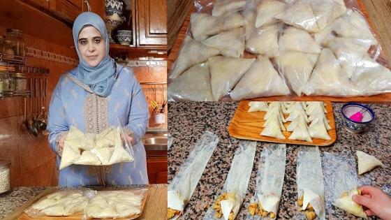 بريوات مالحين بالدجاج تايخرجو كمية كثيرة بدون شعرية صينية ألذ وأسهل مايمكون