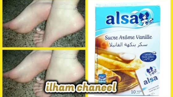 بكيس فانيلا واحد تخلصي من اسمرار الأرجل والتشققات من الإستعمال الأول فقط