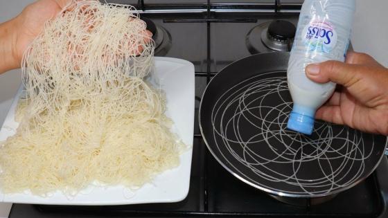 حضري خيوط الكنافة للحلوى في رمشة عين سهلين وإقتصادين