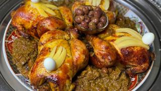 وصفة دجاج محمر بالدغميرة المغربية