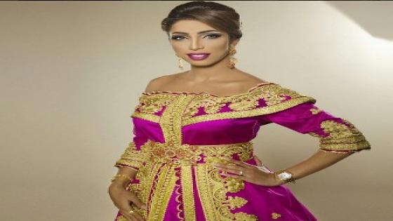 بالصور دنيا بطمة ترتدي أغرب قفطان