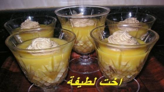 ديسير بالفواكه وصوص بالحامض او البرتقال