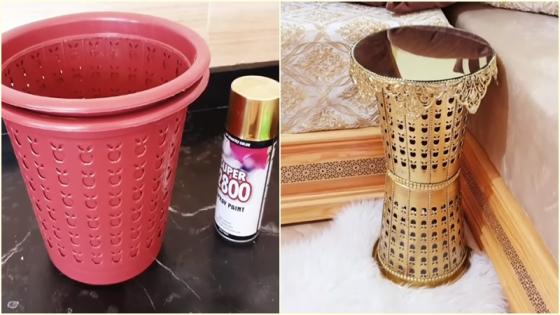 ديكور راقي للصالون بشبيكات الريكلام والصباغة