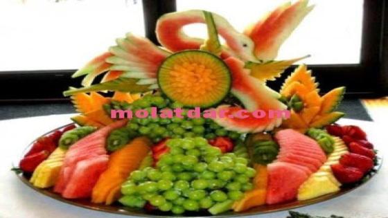 طرق تقديم الفواكه في الأعراس المغربية