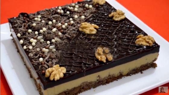 طورطة طبقات بلا طياب باردة و لذيذة