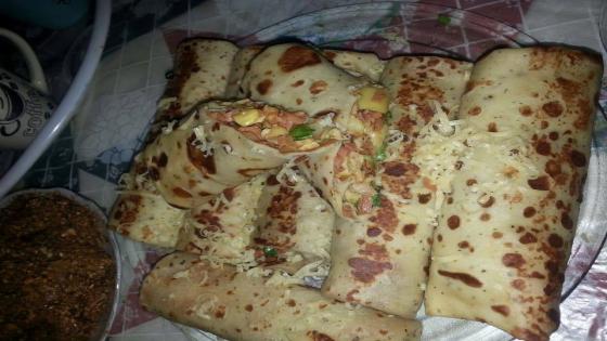 كريب مالح بحشوة لذيذة كيجي رائع