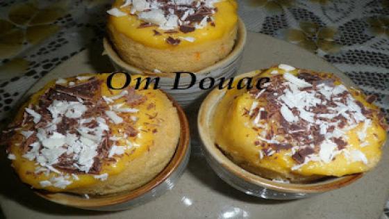 كيكة الكسكاس بكريمة البرتقال لذيذة بزاف