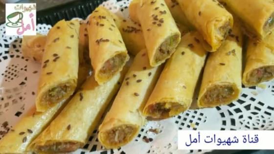 مملحات رمضان..سيكار 10 دقائق في الفرن مقرمش ولذيذ بالشعرية الصينة