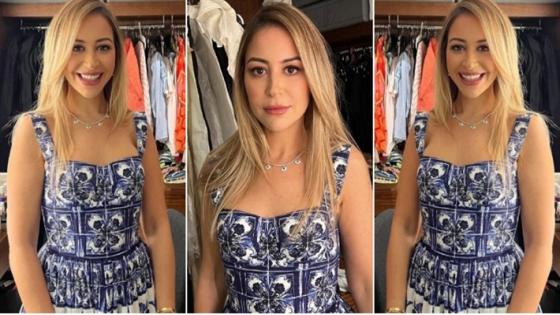 منة شلبي بفستان من Dolce Gabbana